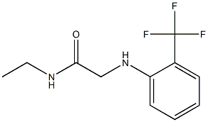 N-ethyl-2-{[2-(trifluoromethyl)phenyl]amino}acetamide Struktur