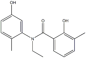 N-ethyl-2-hydroxy-N-(5-hydroxy-2-methylphenyl)-3-methylbenzamide Structure