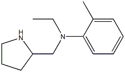 N-ethyl-2-methyl-N-(pyrrolidin-2-ylmethyl)aniline Structure