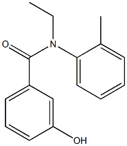 N-ethyl-3-hydroxy-N-(2-methylphenyl)benzamide Structure