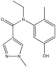 N-ethyl-N-(5-hydroxy-2-methylphenyl)-1-methyl-1H-pyrazole-4-carboxamide|