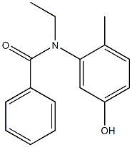 N-ethyl-N-(5-hydroxy-2-methylphenyl)benzamide Struktur