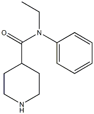 N-ethyl-N-phenylpiperidine-4-carboxamide 结构式
