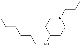N-hexyl-1-propylpiperidin-4-amine 结构式