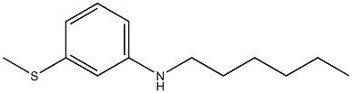 N-hexyl-3-(methylsulfanyl)aniline,,结构式