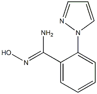 N'-hydroxy-2-(1H-pyrazol-1-yl)benzene-1-carboximidamide Structure