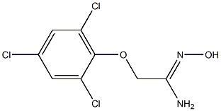 N'-hydroxy-2-(2,4,6-trichlorophenoxy)ethanimidamide Structure