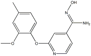  N'-hydroxy-2-(2-methoxy-4-methylphenoxy)pyridine-4-carboximidamide