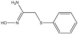 N'-hydroxy-2-(phenylsulfanyl)ethanimidamide Struktur