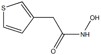 チオフェン-3-アセトヒドロキサム酸 化学構造式