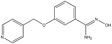 N'-hydroxy-3-(pyridin-4-ylmethoxy)benzenecarboximidamide Struktur