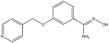 N'-hydroxy-3-(pyridin-4-ylmethoxy)benzenecarboximidamide 结构式