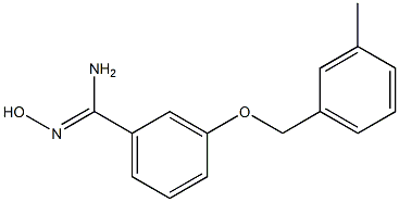 N'-hydroxy-3-[(3-methylbenzyl)oxy]benzenecarboximidamide Structure