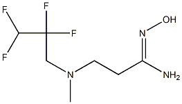 N'-hydroxy-3-[methyl(2,2,3,3-tetrafluoropropyl)amino]propanimidamide,,结构式