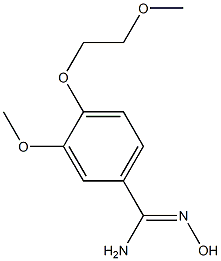 N'-hydroxy-3-methoxy-4-(2-methoxyethoxy)benzenecarboximidamide,,结构式