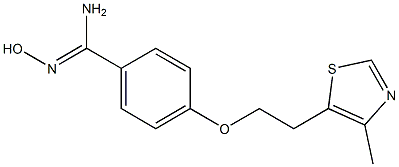 N'-hydroxy-4-[2-(4-methyl-1,3-thiazol-5-yl)ethoxy]benzene-1-carboximidamide