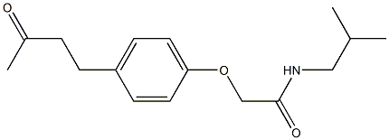 N-isobutyl-2-[4-(3-oxobutyl)phenoxy]acetamide Structure