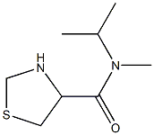 N-isopropyl-N-methyl-1,3-thiazolidine-4-carboxamide 化学構造式