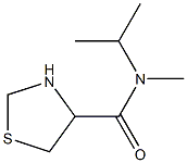 N-isopropyl-N-methyl-1,3-thiazolidine-4-carboxamide,,结构式