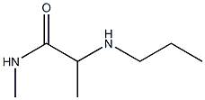 N-methyl-2-(propylamino)propanamide Structure