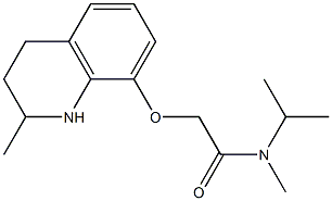 N-methyl-2-[(2-methyl-1,2,3,4-tetrahydroquinolin-8-yl)oxy]-N-(propan-2-yl)acetamide 结构式