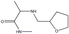 N-methyl-2-[(oxolan-2-ylmethyl)amino]propanamide 化学構造式