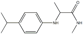 N-methyl-2-{[4-(propan-2-yl)phenyl]amino}propanamide Struktur