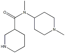 N-methyl-N-(1-methylpiperidin-4-yl)piperidine-3-carboxamide Structure