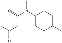 N-methyl-N-(4-methylcyclohexyl)-3-oxobutanamide Structure