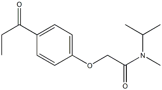 N-methyl-N-(propan-2-yl)-2-(4-propanoylphenoxy)acetamide