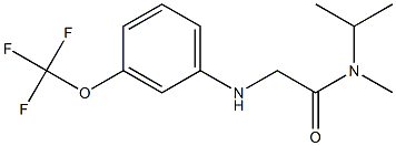 N-methyl-N-(propan-2-yl)-2-{[3-(trifluoromethoxy)phenyl]amino}acetamide,,结构式