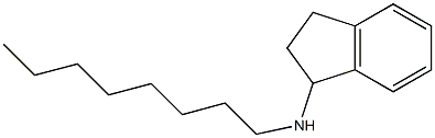 N-octyl-2,3-dihydro-1H-inden-1-amine 结构式