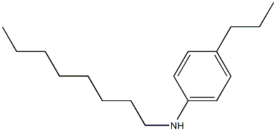 N-octyl-4-propylaniline Structure