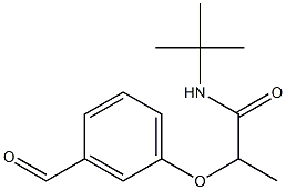 N-tert-butyl-2-(3-formylphenoxy)propanamide Structure