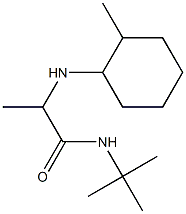 N-tert-butyl-2-[(2-methylcyclohexyl)amino]propanamide,,结构式