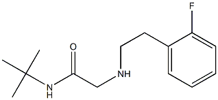 N-tert-butyl-2-{[2-(2-fluorophenyl)ethyl]amino}acetamide Structure