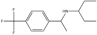 pentan-3-yl({1-[4-(trifluoromethyl)phenyl]ethyl})amine 化学構造式