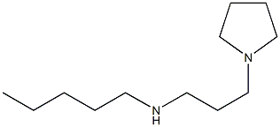 pentyl[3-(pyrrolidin-1-yl)propyl]amine 化学構造式