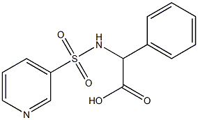 phenyl[(pyridin-3-ylsulfonyl)amino]acetic acid Struktur