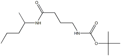 tert-butyl 4-[(1-methylbutyl)amino]-4-oxobutylcarbamate Structure