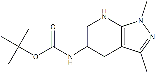 tert-butyl N-{1,3-dimethyl-1H,4H,5H,6H,7H-pyrazolo[3,4-b]pyridin-5-yl}carbamate|