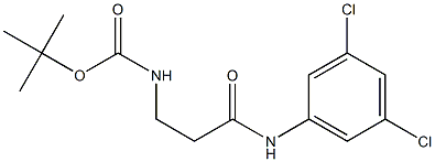 tert-butyl N-{2-[(3,5-dichlorophenyl)carbamoyl]ethyl}carbamate Structure