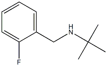 tert-butyl[(2-fluorophenyl)methyl]amine Structure