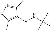 tert-butyl[(3,5-dimethyl-1,2-oxazol-4-yl)methyl]amine,,结构式