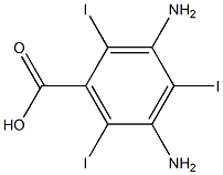 2,4,6-Triiodo-3,5-diaminobenzoic acid,,结构式
