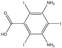 2,4,6-Triiodo-3,5-diaminobenzoic acid Structure