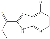 methyl 4-chloro-1H-pyrrolo[2,3-b]pyridine-2-carboxylate Struktur