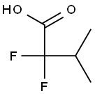 2,2-Difluoro-3-methylbutyric acid Structure