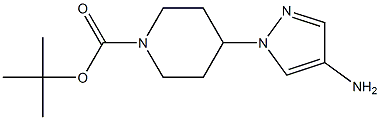 4-Amino-1-(1-Boc-piperidin-4-yl)-1H-pyrazole 结构式