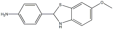 4-(6-METHOXY-2,3-DIHYDROBENZO[D]THIAZOL-2-YL)BENZENAMINE,,结构式